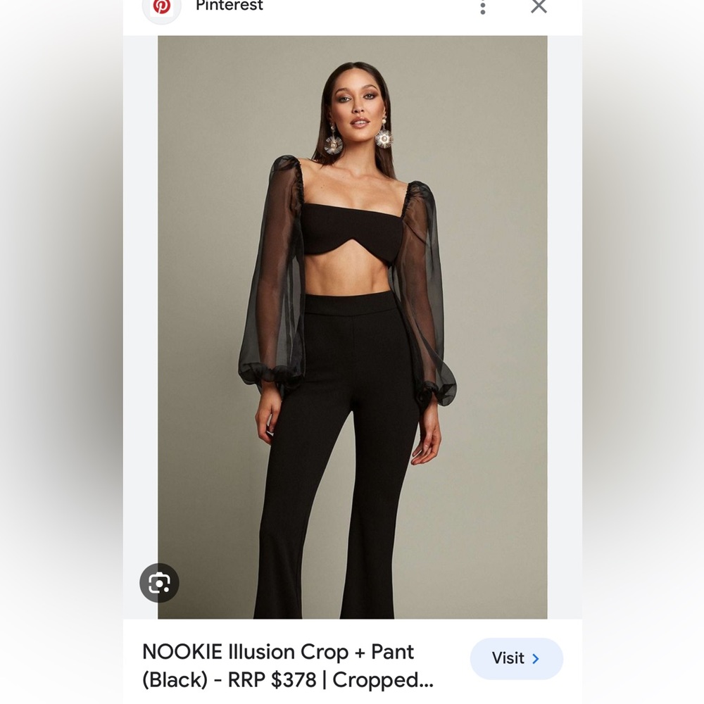 Nookie Illusion Crop + Pant NWT